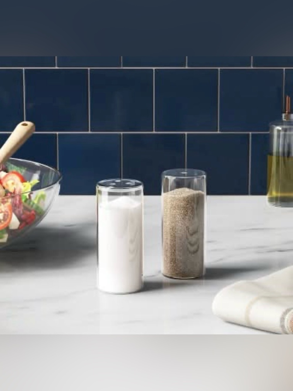 Threshold Clear Glass Salt and Pepper Shakers